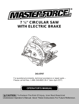 MasterForce 241-0741 User manual