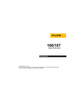Fluke 107 Palm-sized, CAT III Digital Multimeter User manual