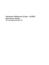 HP dc5800 - Microtower PC Reference guide