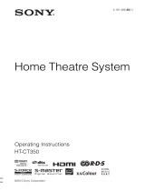 Sony HT-CT350 Operating instructions