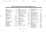 Chevrolet 2013 Cruze Owner's manual