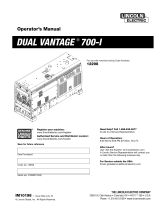 Lincoln Electric Dual Vantage 700 User manual