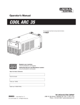 Lincoln Electric Cool Arc 35 Operating instructions