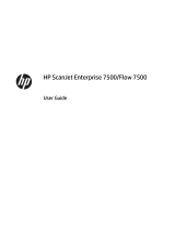 HP ScanJet Enterprise Flow 7500 Flatbed Scanner User guide