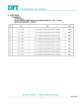 DFI HR100-CRM CPU/Memory Compatibility List User manual