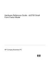 HP Compaq dc5700 Small Form Factor PC Reference guide