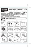 Draper Steel Mesh Gardeners Cart Operating instructions