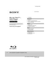 Sony BDP-S4500 Operating instructions