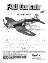 GREAT PLANES F4U Corsair User manual