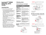 Lexmark W840 Clearing Jams Manual