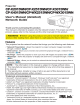 PJLink CP-X2015WN User manual