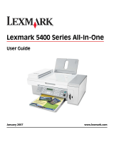 Lexmark X5470 User manual