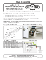 Shop fox SHOP FOX M1106 Owner's manual