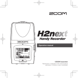 Zoom H2next Operating instructions