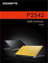 Gigabyte P2542G User manual