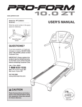 Pro-Form 10.0 Zt Treadmill User manual
