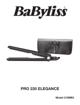 BaByliss Elegance Hair Straightener User manual