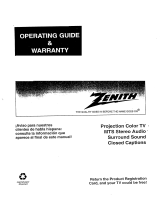 Zenith PV5263RK Owner's manual