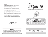 Alpha 10 10 User manual