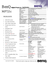BenQ MP721C User manual