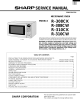 Sharp R308CW Owner's manual
