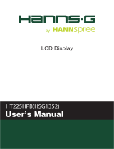 Hannspree HT 225 HPB Touch Monitor User manual