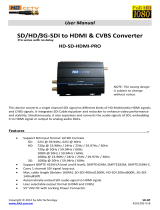 AAS HD-SD-HDMI-PRO User manual