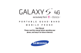 Samsung Galaxy S 4G User manual