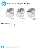 HP Color LaserJet Enterprise MFP M577 series Installation guide