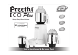 Preethi Eco Plus User manual
