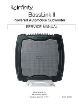 Infinity Powered Subwoofer Basslink II None User manual