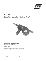 ESAB ST-23A Spool-on-gun Mig Welding Torch User manual