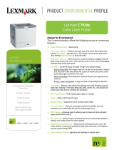 Lexmark C792de Environmental Profile