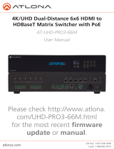 Atlona AT-UHD-PRO3-66M Owner's manual