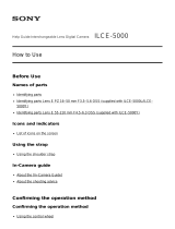 Sony ILCE-5000 User manual