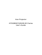 Acer HE-812 Series User manual