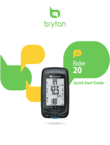 Bryton Rider 20+ Quick start guide