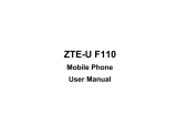 ZTE F110 User manual