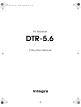 Integra DTR-5.6 User manual