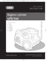 Vax Ultrixx Stairs Owner's manual