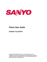 Sanyo Katana II User manual