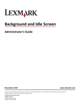 Lexmark Background and Idle Screen Administrator's Manual
