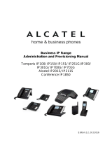 Alcatel Temporis IP251G Administration And Provisioning Manual