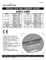 Wonderfire AC 18 XL RC Installer And Owner Manual