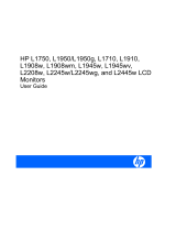 HP L1945w 19-inch Widescreen LCD Monitor User guide
