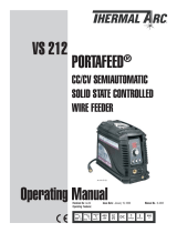 Thermal Arc VS 212 PORTAFEED® CC/CV Semiautomatic Solid State Controlled Wire Feeder User manual