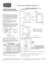 Maytag MED6000X Installation guide