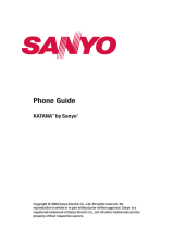 Sanyo KATANA - Cell Phone - CDMA User manual