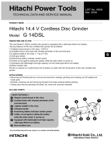 Hitachi G 14DSL Technical Data And Service Manual