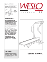 Weslo Cadence Ls 8 User manual